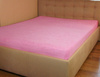 Prześcieradło frotte z gumką jasno różowe 120x200