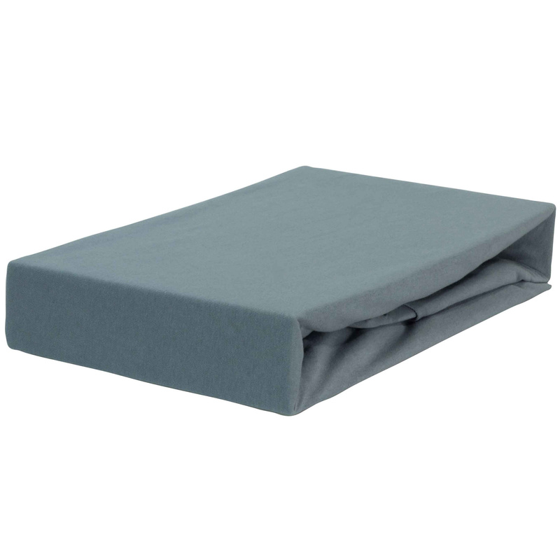 Prześcieradło jersey z gumką szare 200x220