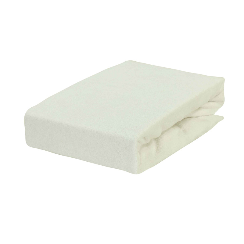 Prześcieradło frotte z gumką ecru 200x220