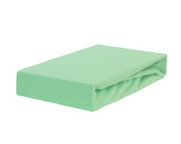 Prześcieradło jersey z gumką jasno zielone 200x220