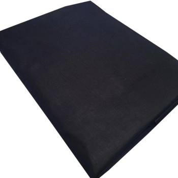 Prześcieradło bawełniane bez gumki Czarne 180x200