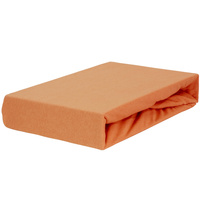 Prześcieradło jersey z gumką rude 80x180