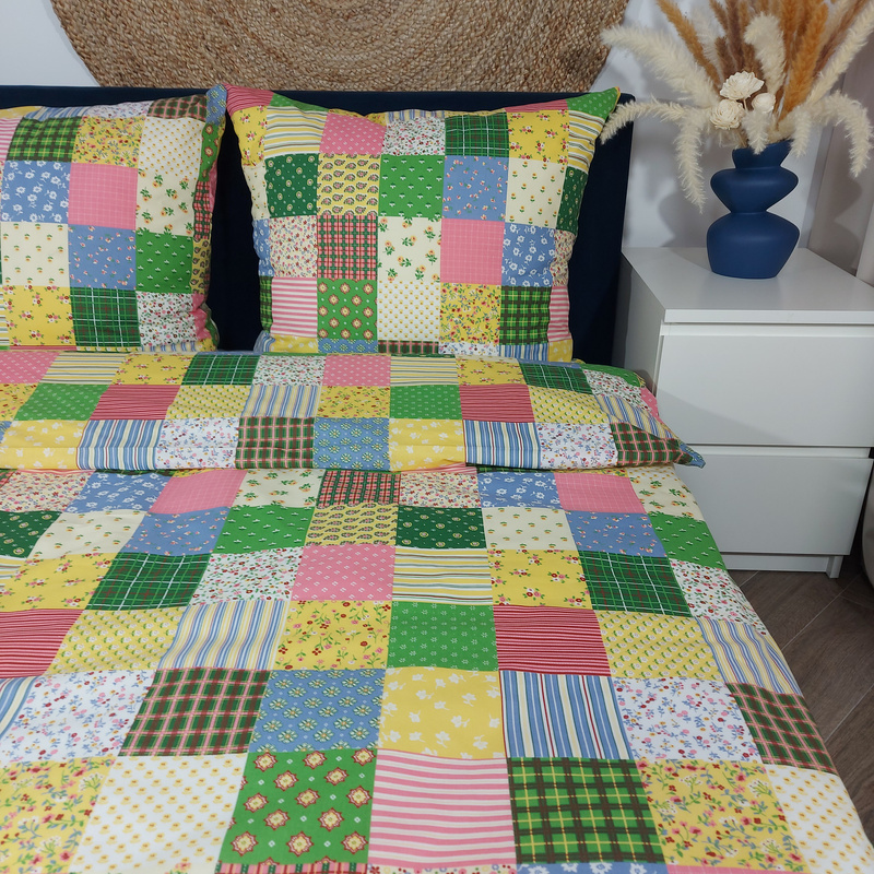 Pościel bawełniana Kolorowy patchwork  135x200